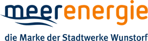 meerenergie die Marke der Stadtwerke Wunstorf Logo PNG Vector