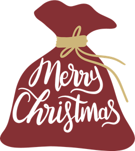 MERRY CHRISTMAS BAG Logo Vector