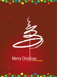 merry christmas calligraphic stroke x mas card Logo PNG Vector