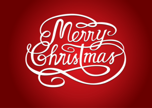 MERRY CHRISTMAS TEXT Logo PNG Vector