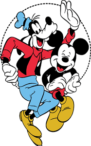 Mickey and Goffy Logo Vector