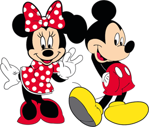 Mickey and Minnie Logo PNG Vector
