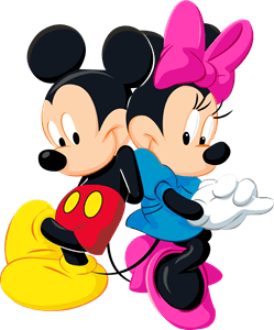 Mickey & Minnie Mouse Logo PNG Vector