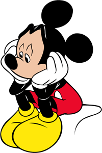 Mickey Mouse Worried Logo PNG Vector