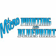 Micro Printing & Blueprint Logo Vector