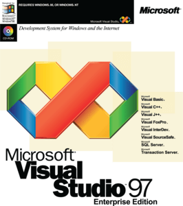 Microsoft Visual Studio 97 box Logo PNG Vector