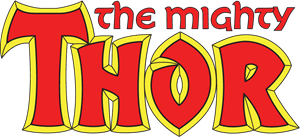 Mighty Thor Comic Logo Vector
