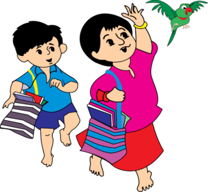 Mina Raju Cartoon Protect Logo PNG Vector