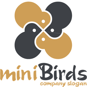 Mini Birds Logo PNG Vector