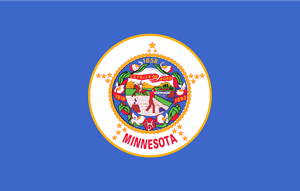 Minnesota State Flag Logo Vector