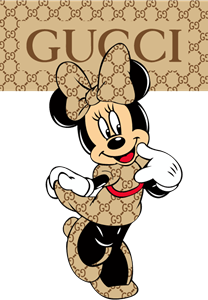 Minnie Mouse Gucci Style Logo PNG Vector