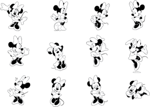 Minnie Mouse Logo PNG Vector