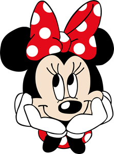 minnie mouse with hands Logo PNG Vector