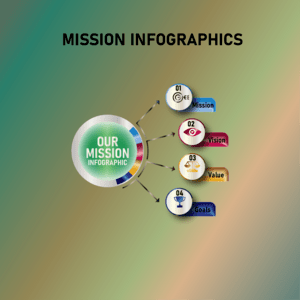 Mission Infographics Logo PNG Vector