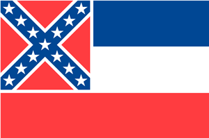 Mississippi Flag Logo Vector