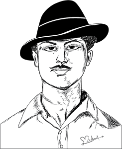 MK Bhagat Singh Logo Vector