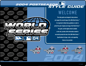 MLB 2004 Postseason Style Guide Logo PNG Vector