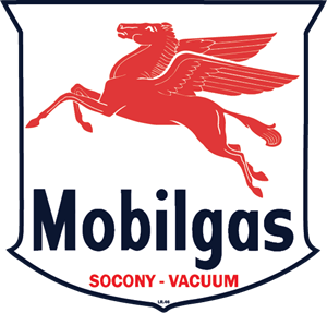 Mobil Gasoline Logo Vector