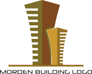 Modern Building Construction Logo Vector