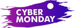 Modern Cyber Monday Logo PNG Vector