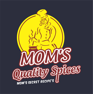 Mom's Quality Spices Logo PNG Vector