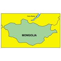 MONGOLIA MAP Logo PNG Vector