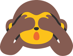 Monkey Emoji Logo Vector