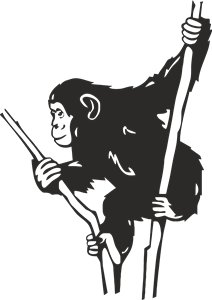 Monkey Logo PNG Vector