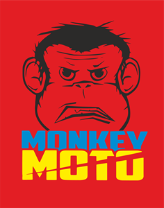 Monkey Moto Logo PNG Vector