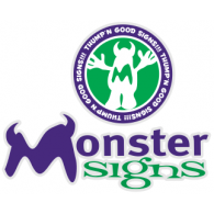 Monster Signs Logo PNG Vector