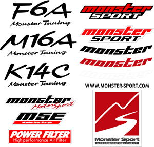 MONSTER SPORT KIT DECALS Logo PNG Vector