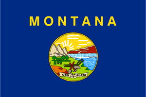 Montana State Flag and Seal Logo PNG Vector