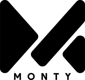 Monty (Black) Logo PNG Vector