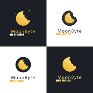 Moon Byte Logo PNG Vector