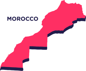 Morocco Map Logo PNG Vector