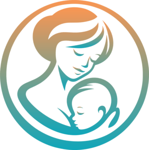 Mother and Baby Logo PNG Vector