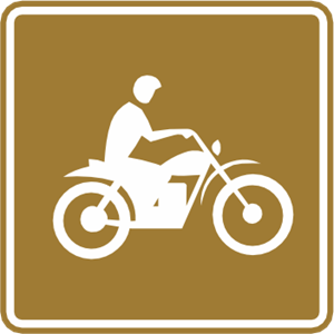 MOTORBIKE TOURIST SIGN Logo Vector