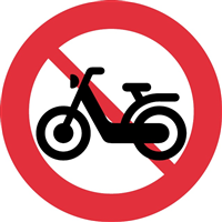 MOTORBIKES FORBIDDEN SIGN Logo PNG Vector
