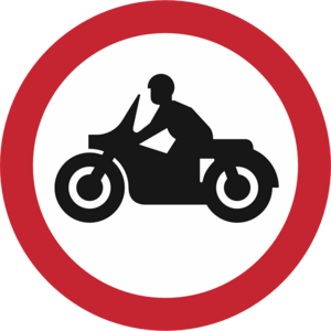 Motorcycles prohibit Logo PNG Vector