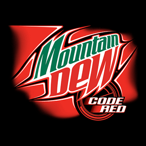 mountain dew code red logo