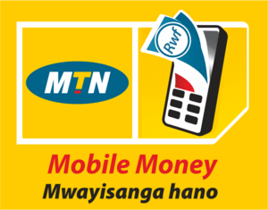 MTN Mobile Money Logo PNG Vector