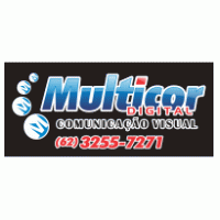 Multicor Digital Logo PNG Vector