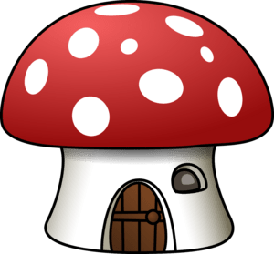 Mushroom House Logo PNG Vector