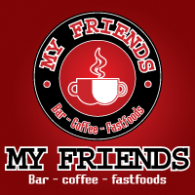 My Friends Cafe Logo Vector