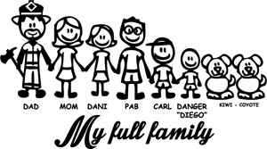 My Full Family Logo Vector