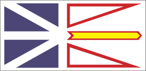 Newfoundland and Labrador Flag Logo Vector