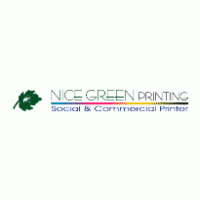 Nice Green Printing Logo PNG Vector