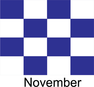 November Flag Logo PNG Vector