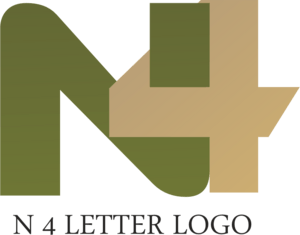 N4 Letter Logo PNG Vector
