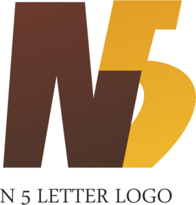 N5 Letter Logo PNG Vector